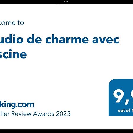 Studio De Charme Avec Piscine Fontaine-de-Vaucluse Exterior foto